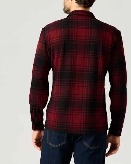 photo_2025-12-18_08-43-08 Stretch Knit Flannel Shirt - Image 1